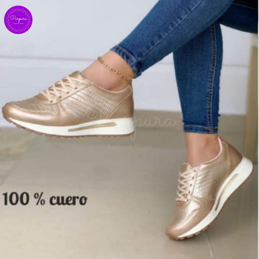 Sneakers en Cuero