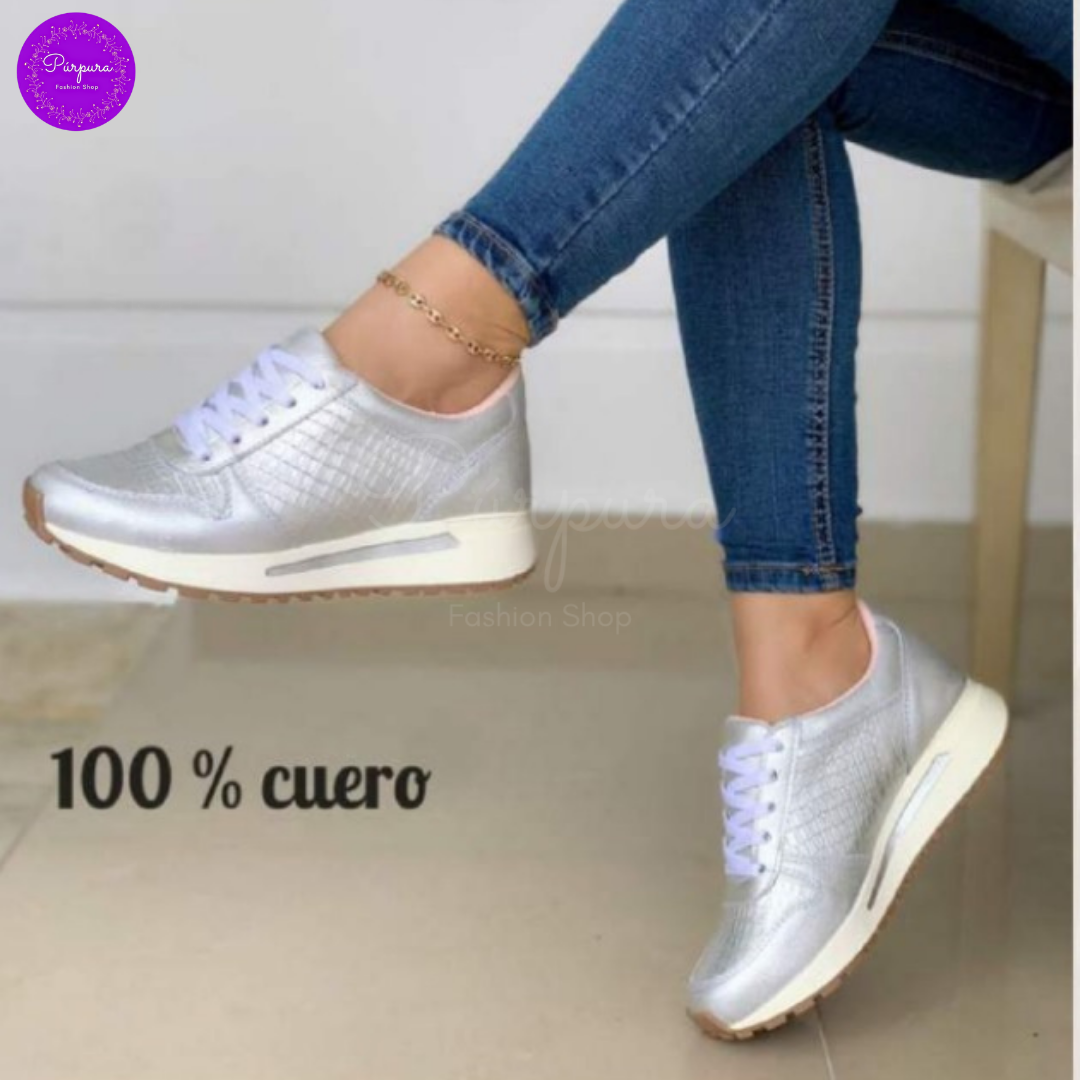 Sneakers en Cuero